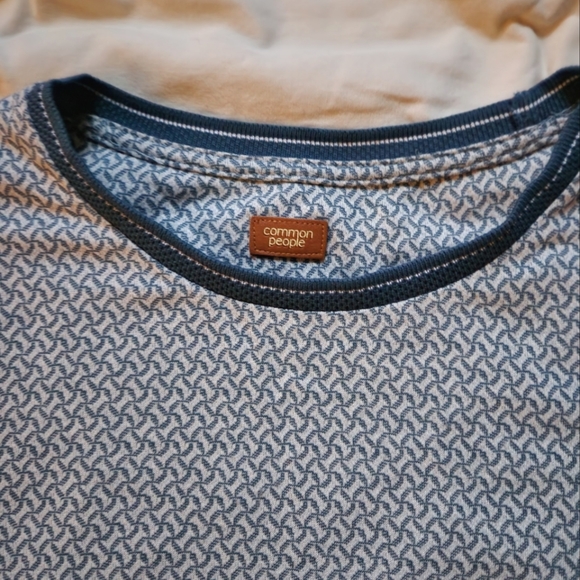 Common People Knitted Cotton Short Sleeve T-Shirt (Medium) - Picture 3 of 4